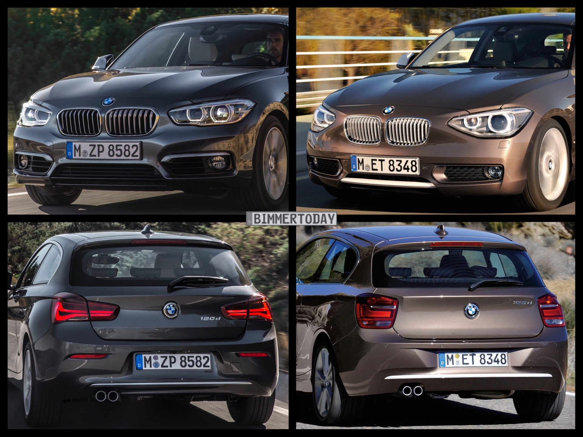 Photo Comparison: BMW F20 1 Series Facelift versus BMW F20 1